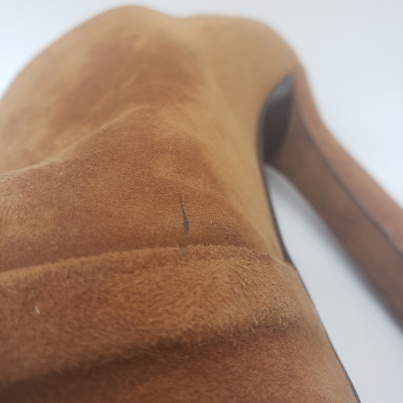 166- Bottega Veneta Women’s Suede Platform Heels Size 37 EU / 6.5 US - Picture 8 of 11